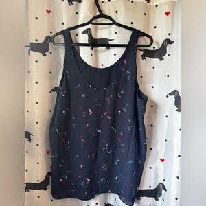 Floral Navy Women's Top